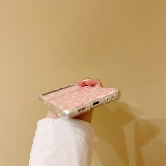 Galaxy Z Flip 3 Case Pink Leopard Clear - Picture 6 of 6
